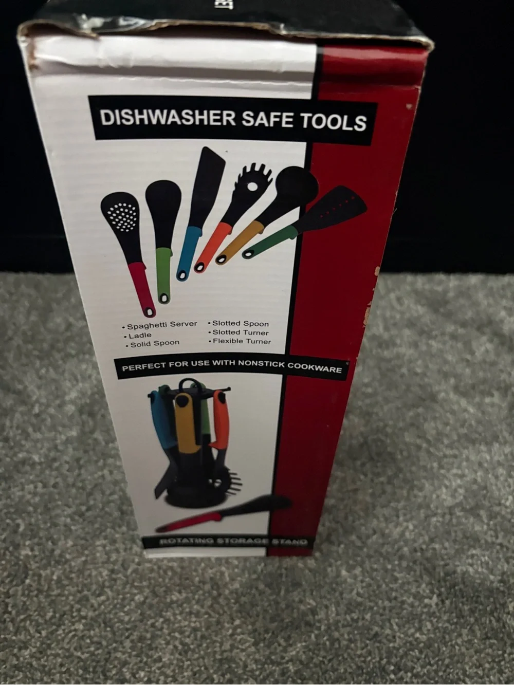 Colorful Kitchen Utensil Set with Stand - Multicolor